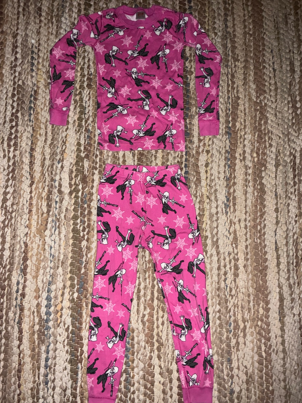 Hanna Andersson Pink Spider Kids Pajama Set